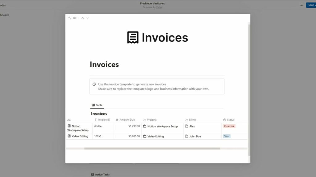 Best Notion Invoice Templates Free And Paid