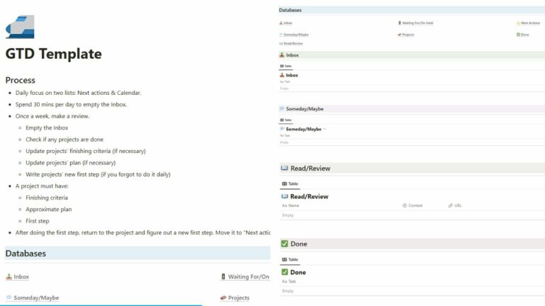 Best Notion Gtd Templates In Free Paid