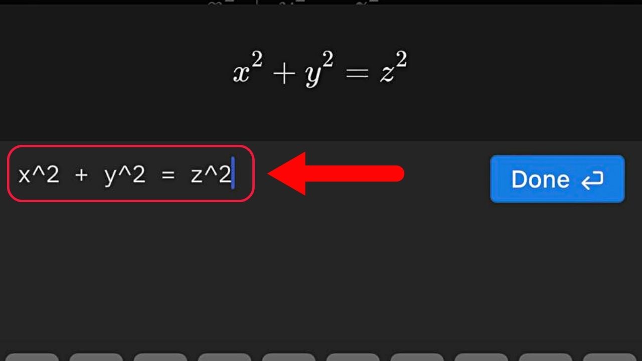 How to Add Block Equations with Superscripts in Notion Step 3