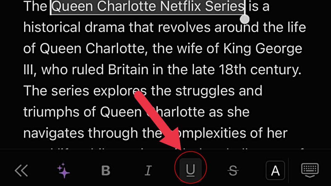 Remove an Underline from Text in Notion Mobile