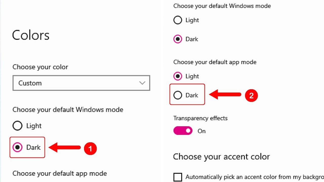 Choosing Use System Settings to Turn On or Off Dark Mode in Notion Step 1
