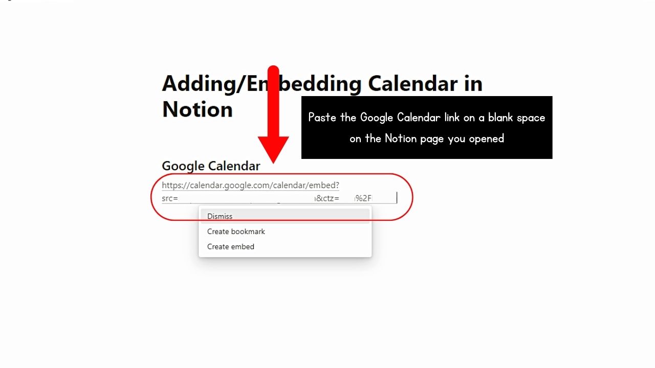 How to Add/Embed Calendar in Notion By Native Calendar Embed Step 6