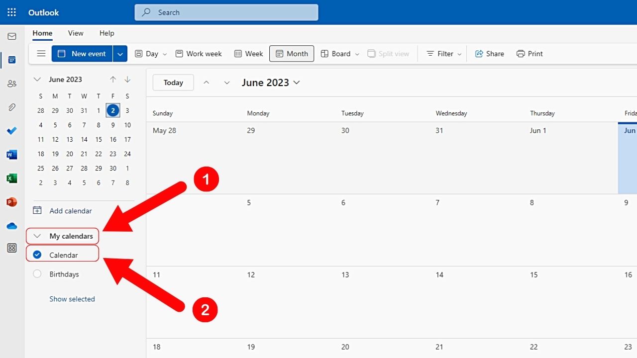 How to Add/Embed Outlook Calendar in Notion Step 2