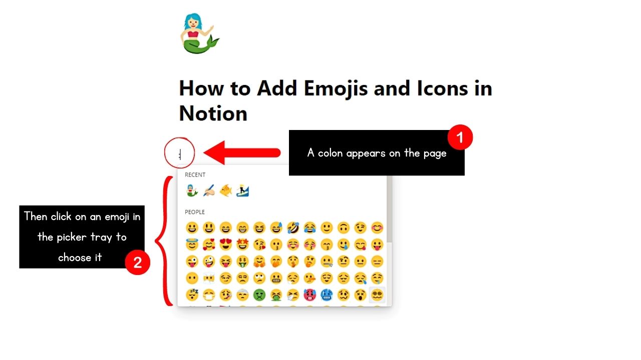 Open the Emoji Menu to Add Emojis in Notion Step 2