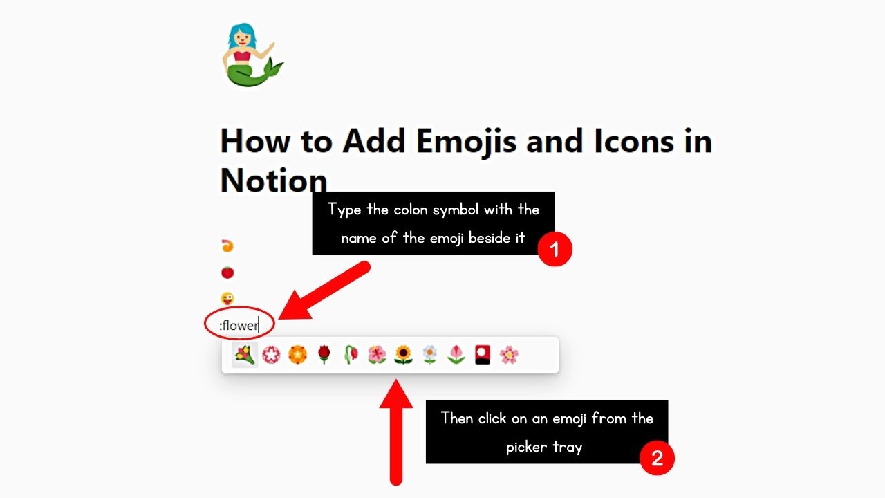 Open the Emoji Menu to Add Emojis in Notion Step 3