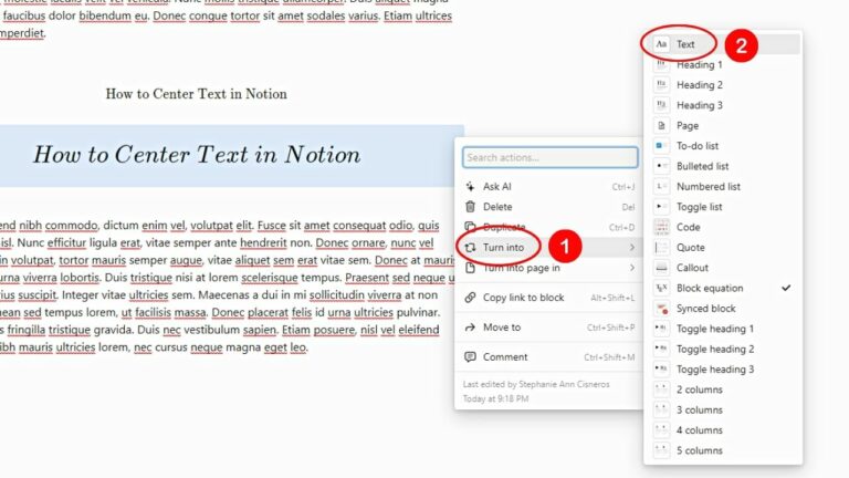 How to Center Text in Notion (Step-by-Step Guide)