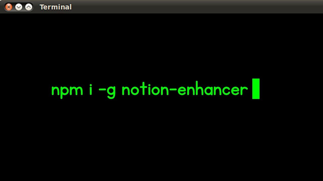 Installing Notion-Enhancer to Use Notion in Linux Step 2