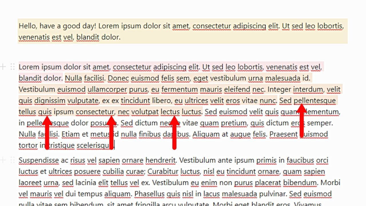 How to Highlight Text in Notion Using Keyboard Shortcut (Desktop or Web) Step 3