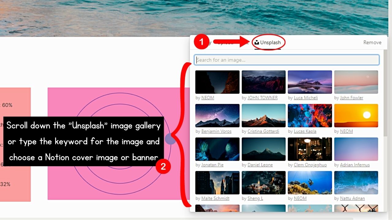 How to Add Notion Cover Image/Banner Step 5