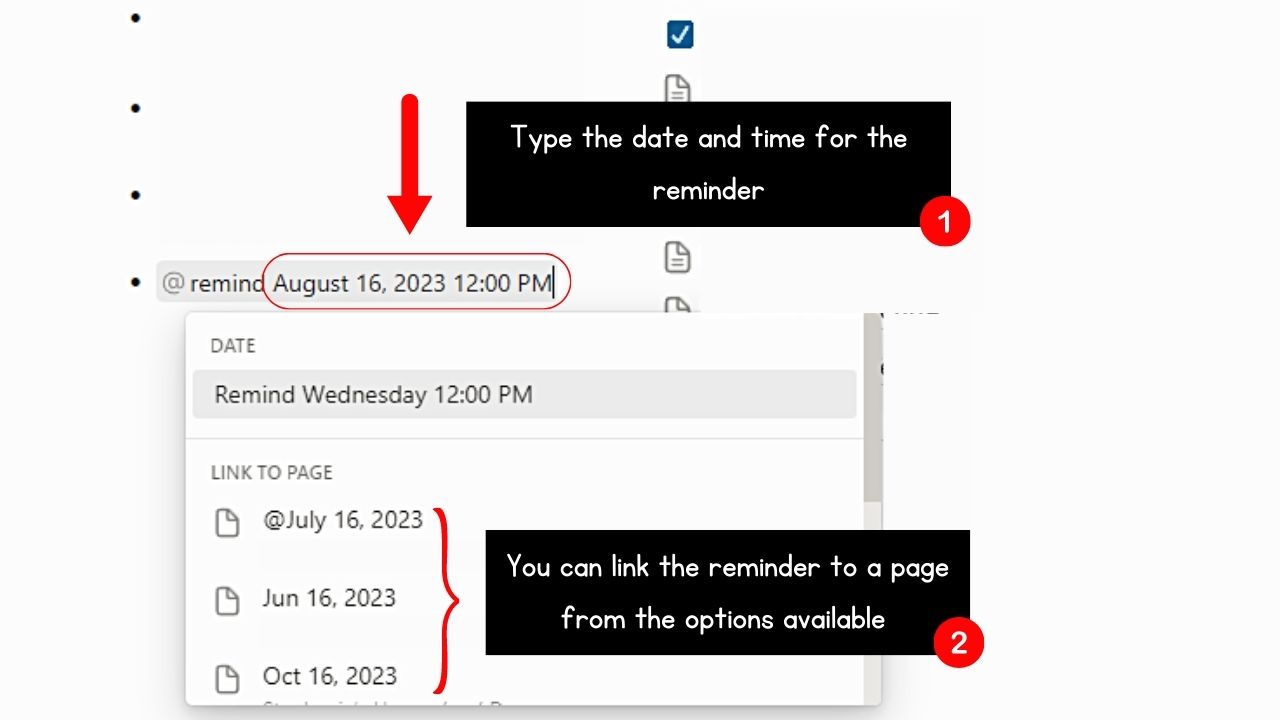 How to Add or Set Reminders Directly on a Notion Page Step 3