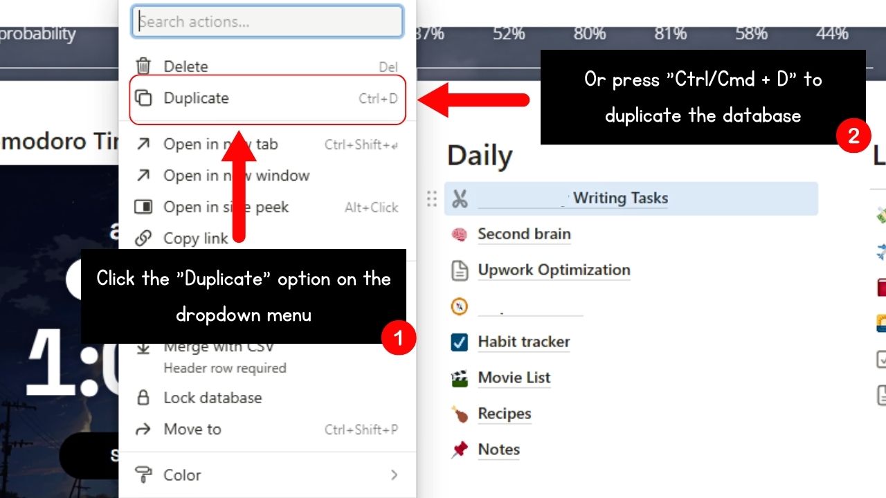 How to Duplicate Databases in Notion Without Linking (Desktop) Step 3