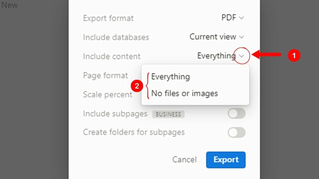 How to Export a Notion Page as PDF Website or Desktop Step 5