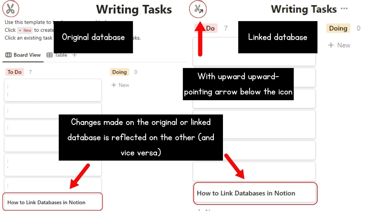 How to Link Databases in Notion (Desktop) Step 7