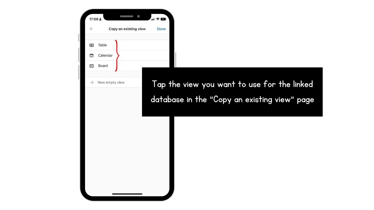 How to Link Databases in Notion (Mobile) Step 6