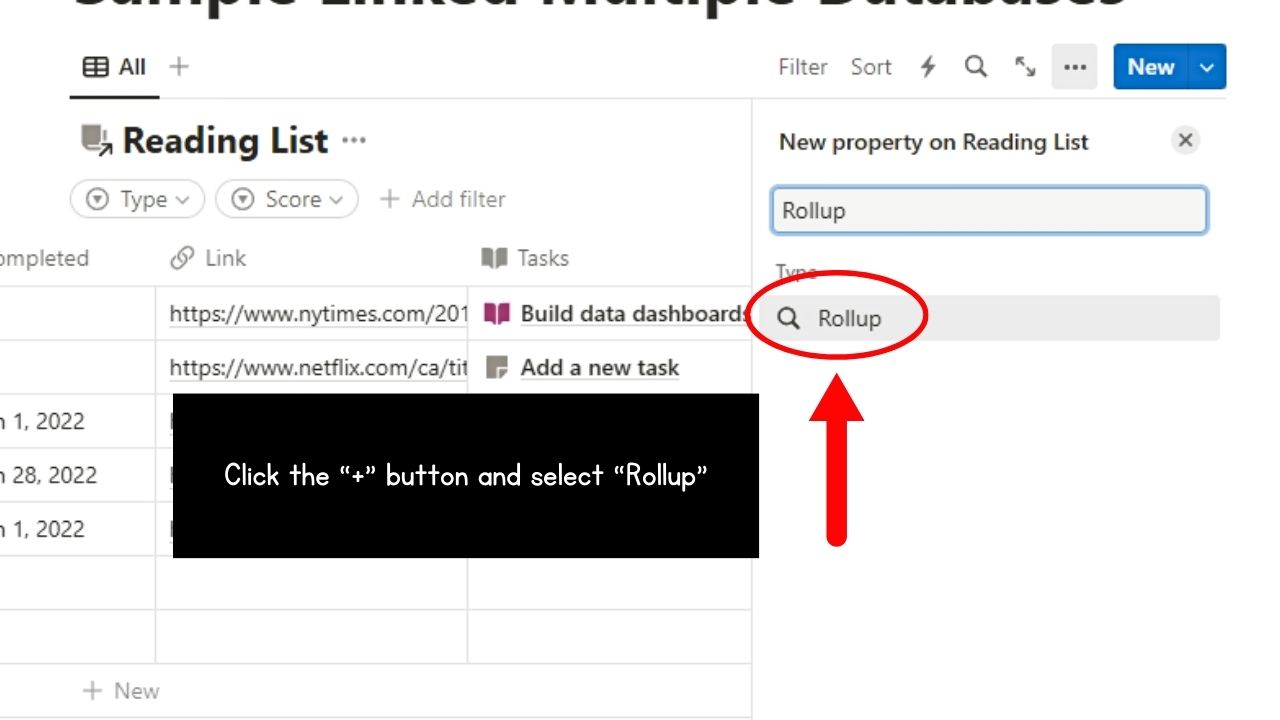 How to Link Multiple Databases in Notion Step 6