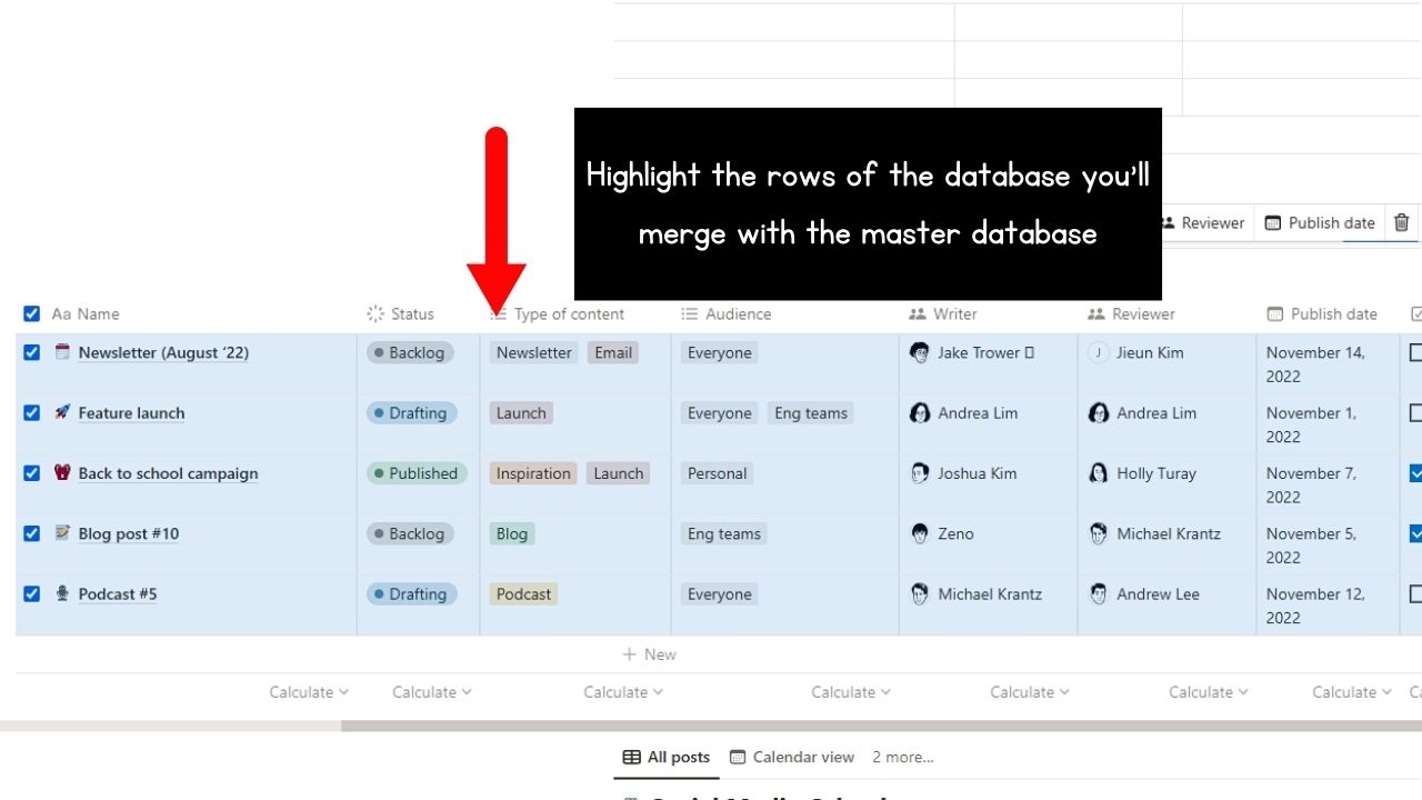 How to Merge Multiple Databases in Notion Step 4