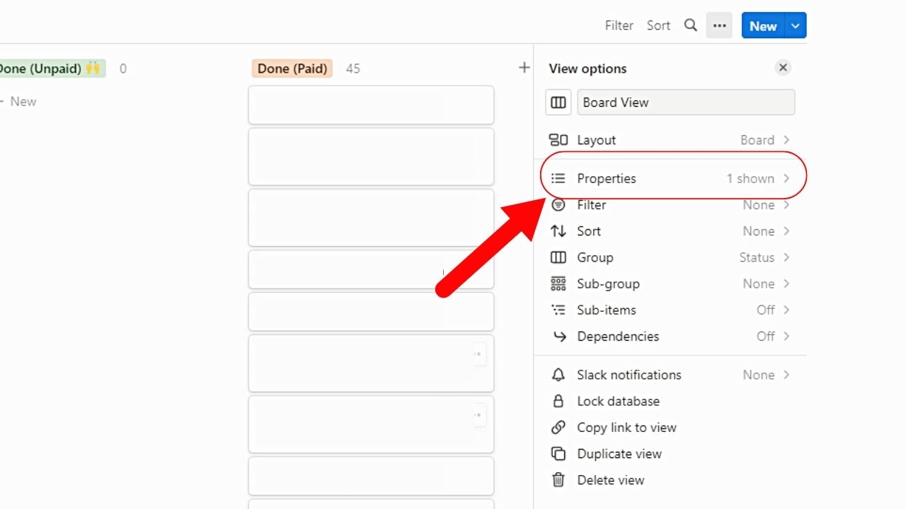 How to Show Progress Bar in Board or Kanban View in Notion Step 3