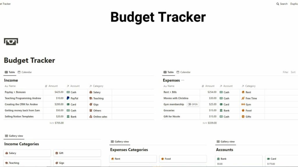 10 Best & Free Notion Budget Templates (2024)