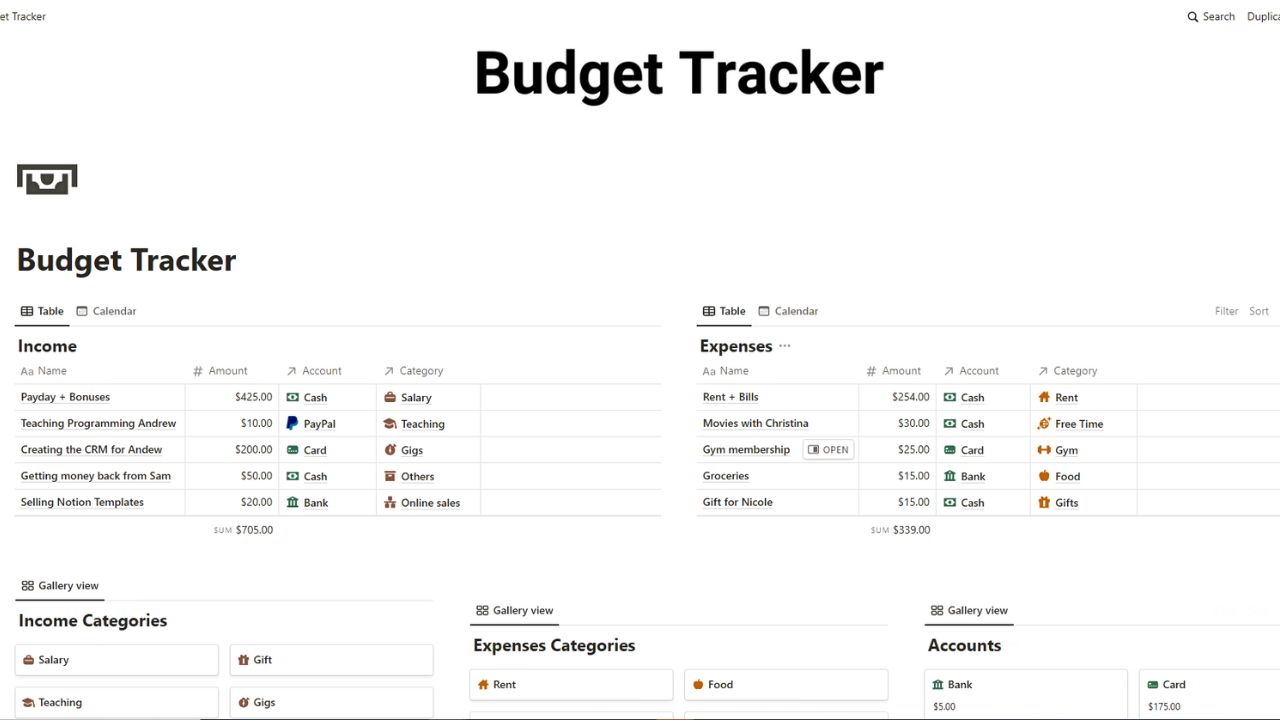 Gheorghe Listru’s Budget Tracker Template Best and Free Notion Budget Templates