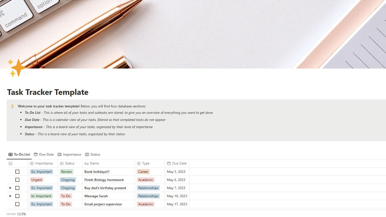 Task Tracker by Rae Best and Free Notion To Do List Templates