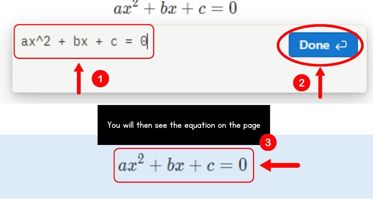 How to Add Block Notion Math Equations Using the Slash Command Step 2