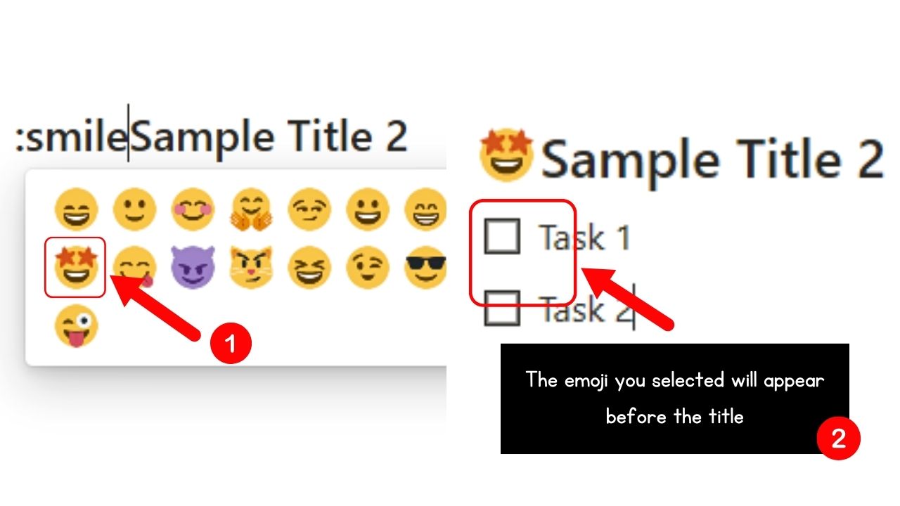 How to Add Emojis as Notion Icon Next to Title Step 3