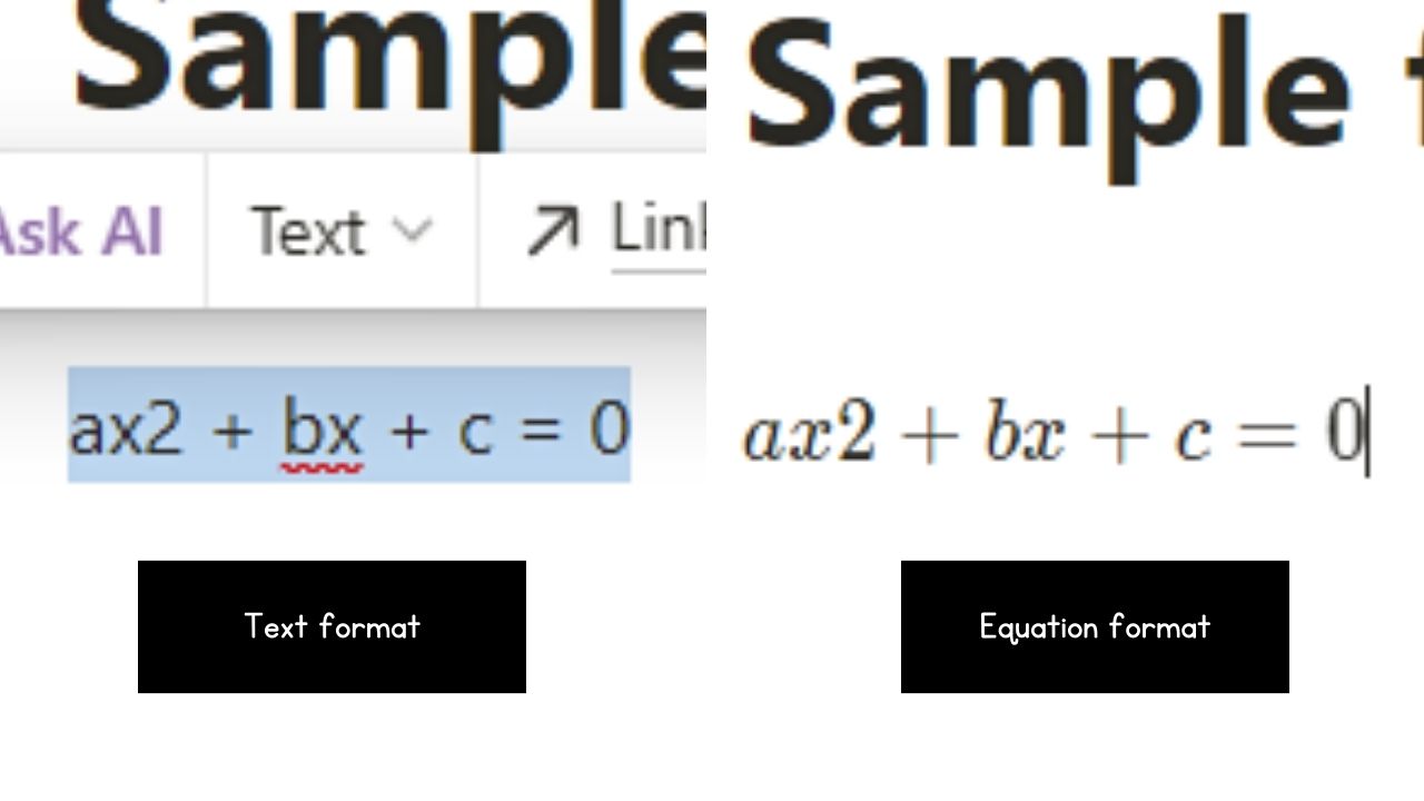 How to Add Inline Notion Math Equations Using the Formatting Menu Step 2
