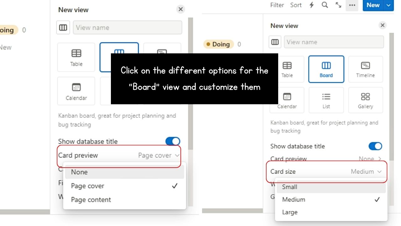 How to Create a Kanban Board in Notion Step 6