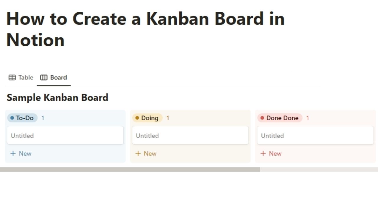 How To Create A Kanban Board In Notion Easy Steps