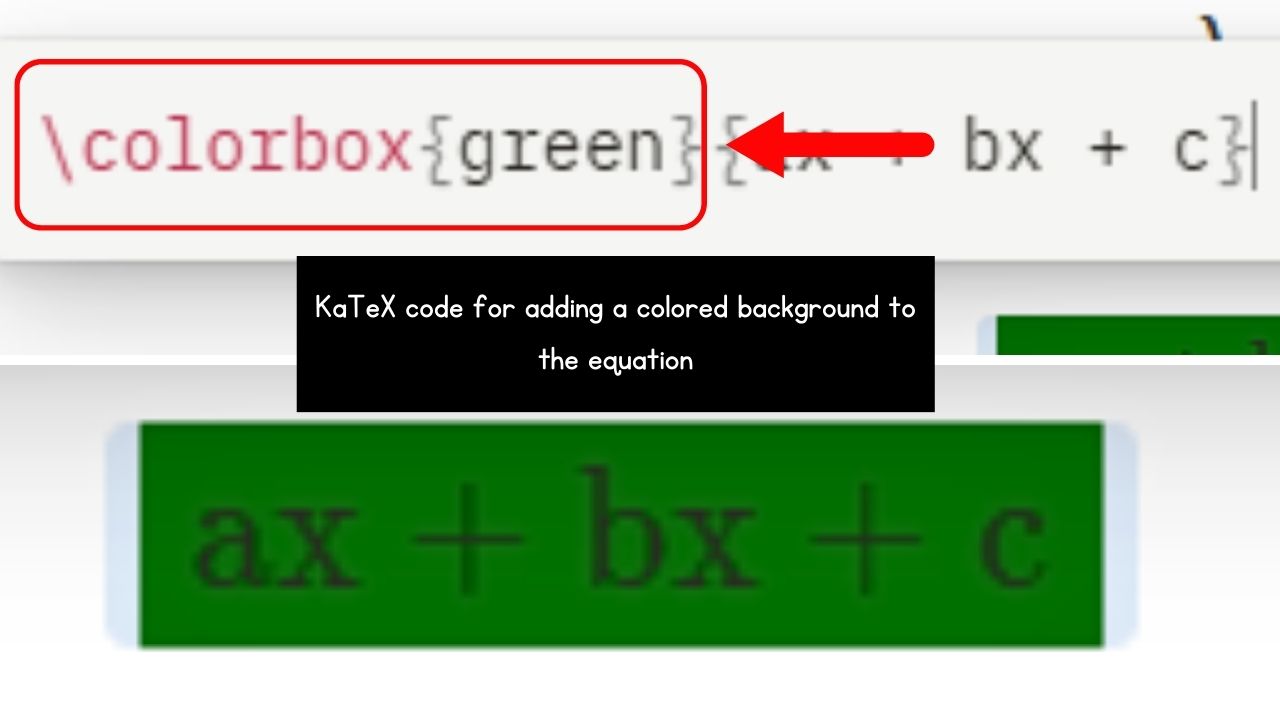 How to Customize Notion Math Equations (Symbols) by Adding a Colored Background