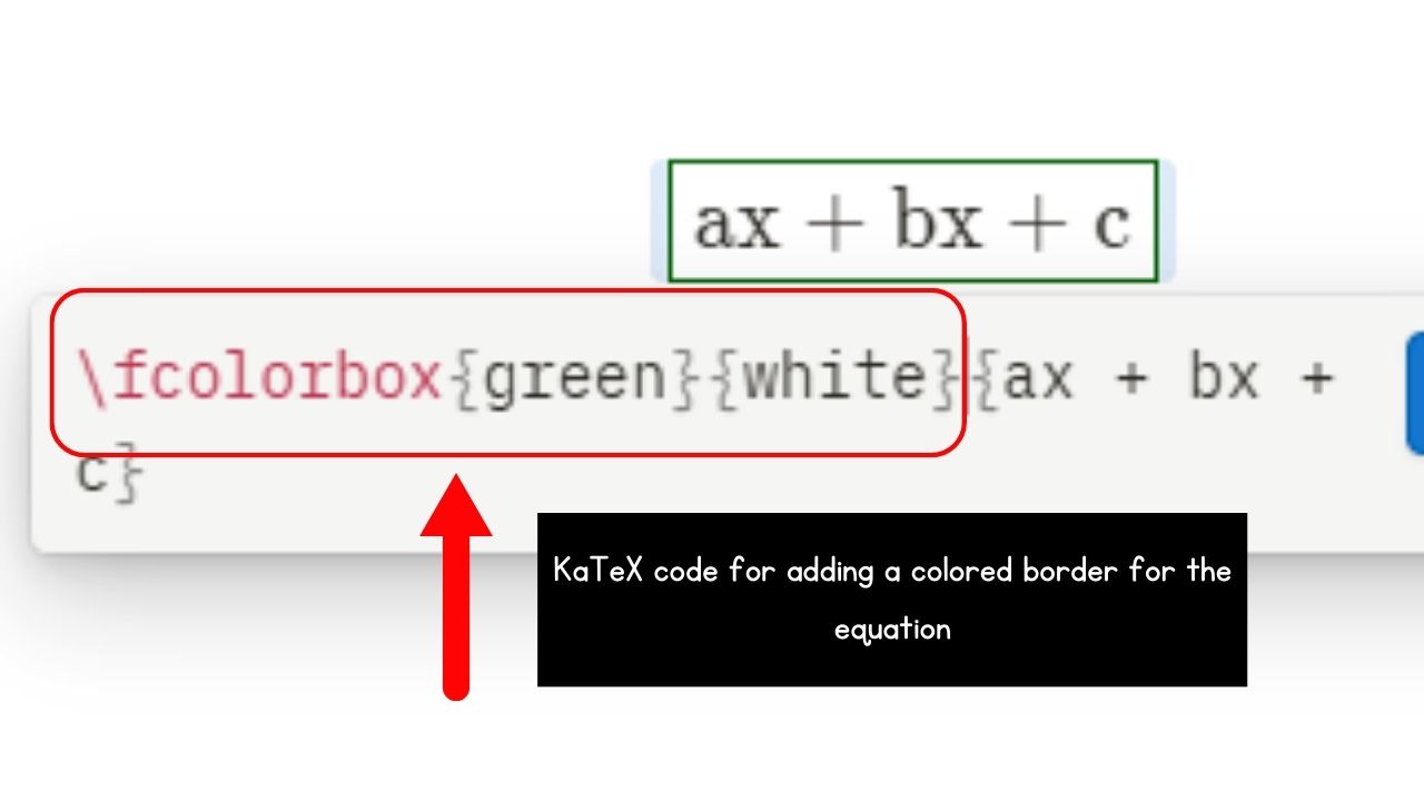 How to Customize Notion Math Equations (Symbols) by Adding a Colored Border for the Equation