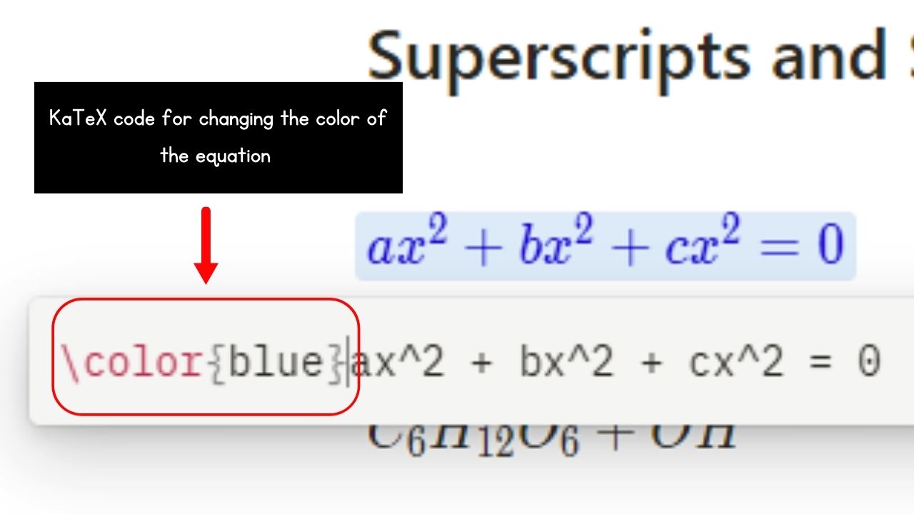 How to Customize Notion Math Equations (Symbols) by Changing the Color of the Equation