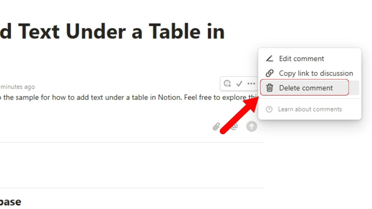 How to Delete Top-Level Page Discussions in Notion Step 2