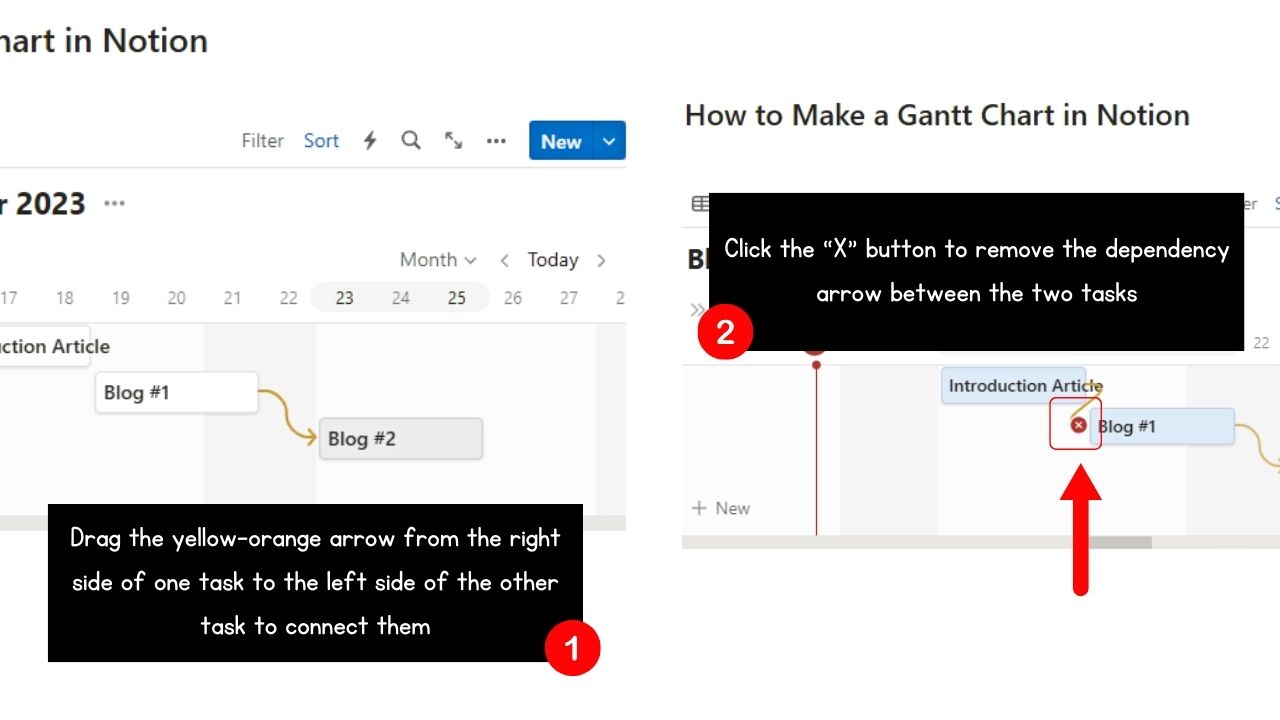 How to Make a Gantt Chart in Notion Step 8