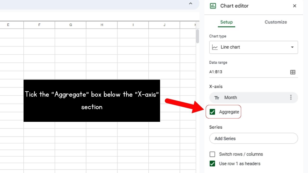 How to Make a Line Graph from Google Sheets to Notion Step 6