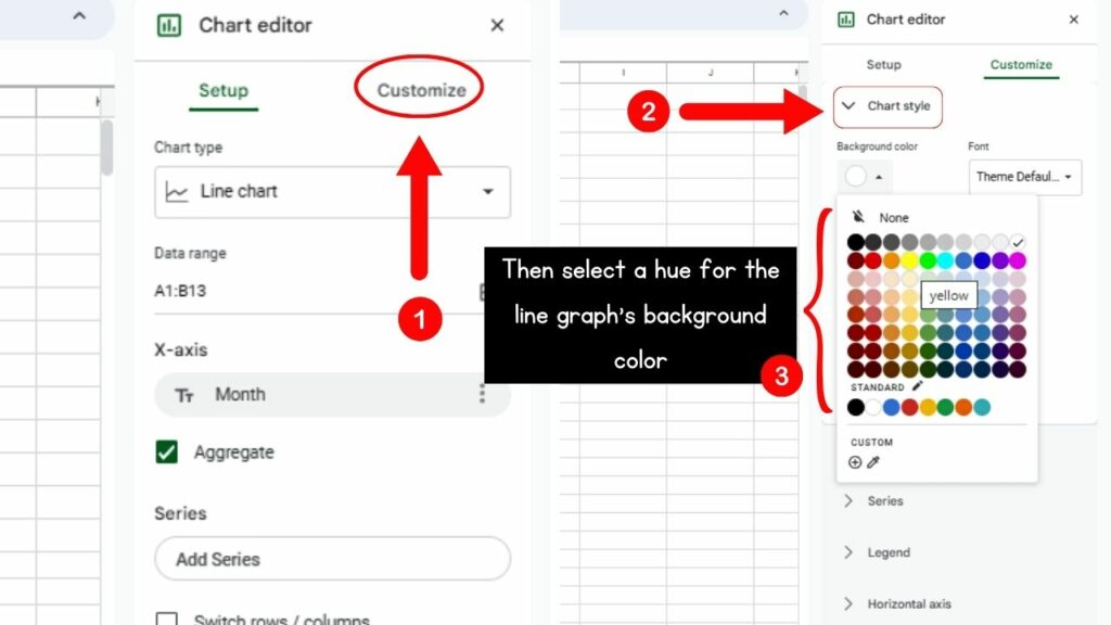 How to Make a Line Graph from Google Sheets to Notion Step 9