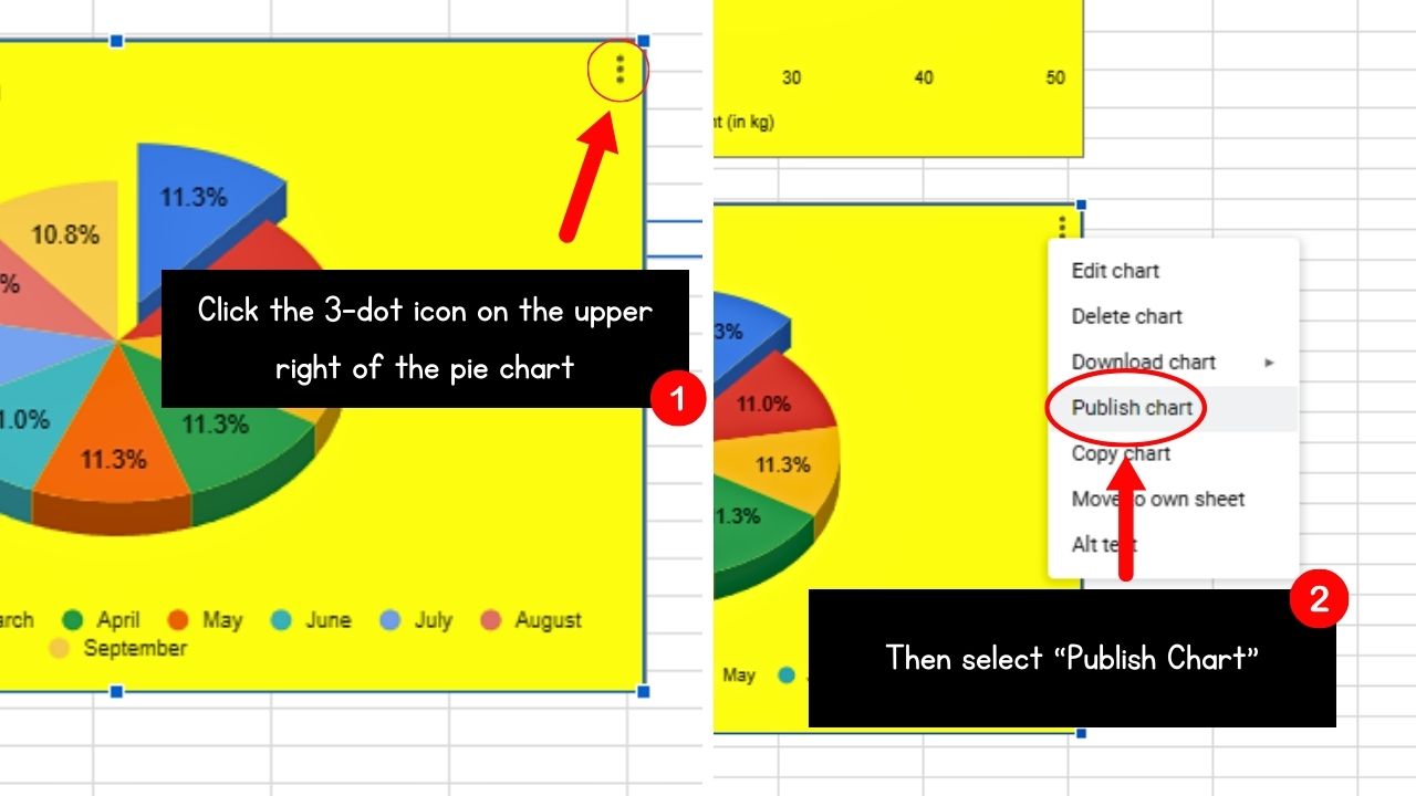 How to Make a Pie Chart in Notion Using Google Sheets Step 7