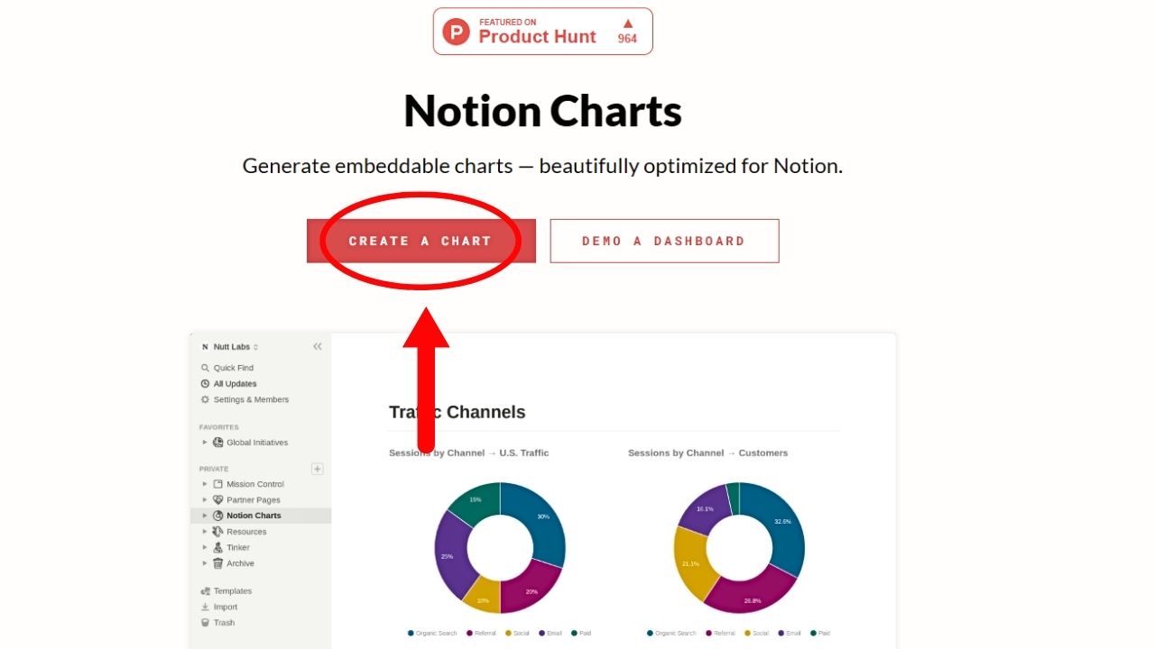 How to Make a Pie Chart in Notion Using Notion Charts Step 1
