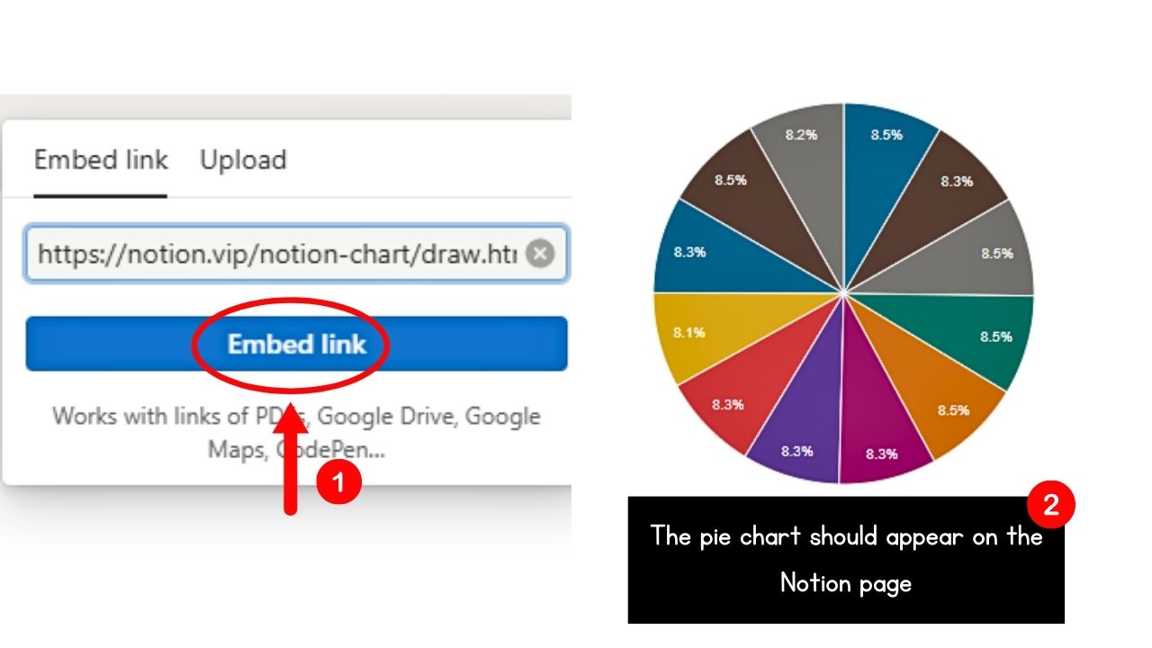 How to Make a Pie Chart in Notion Using Notion Charts Step 11