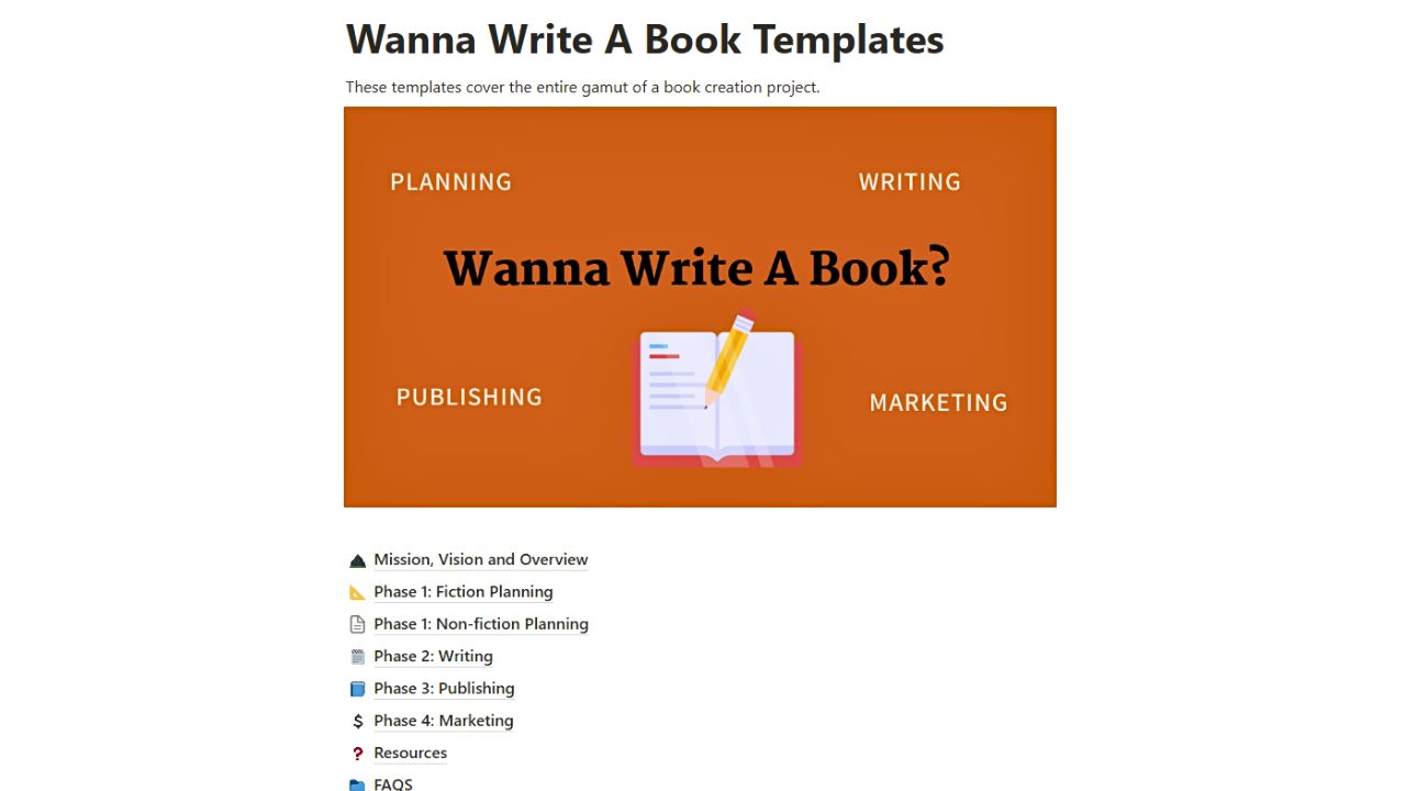 Hank Quense’s Wanna Write A Book_ Best Notion Templates for Writers (Free)