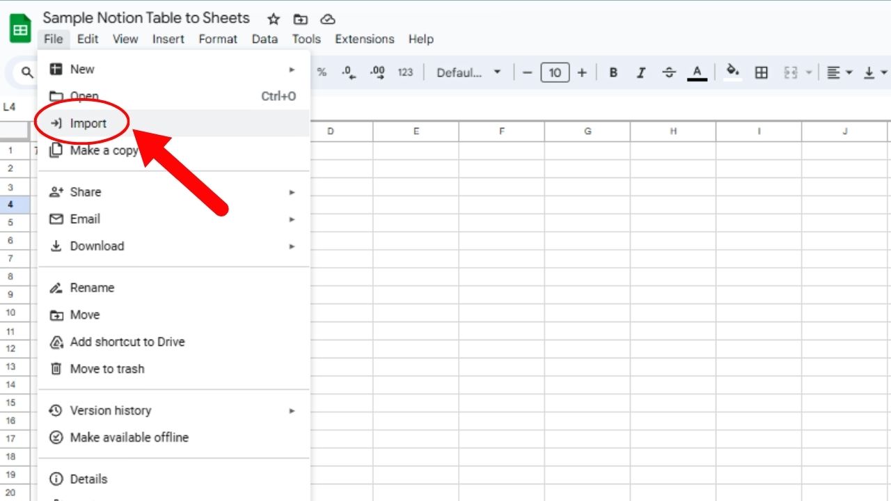 How to Export Notion Table to Excel or Google Sheets Step 10