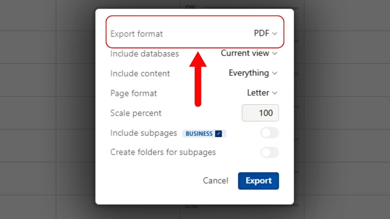 How to Export Notion Table to Excel or Google Sheets Step 3