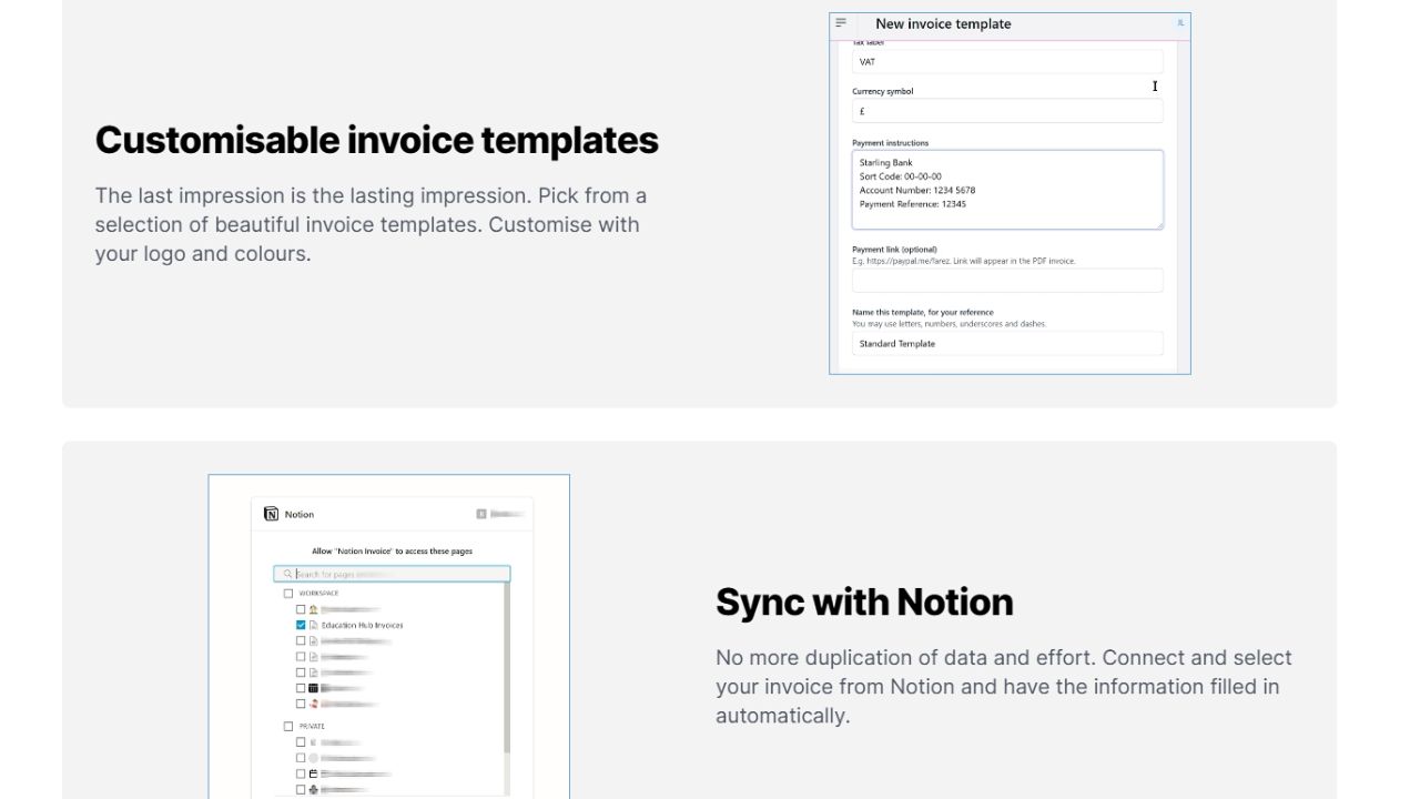 Notion Invoice by Pop Invoice Paid Notion Invoice Templates