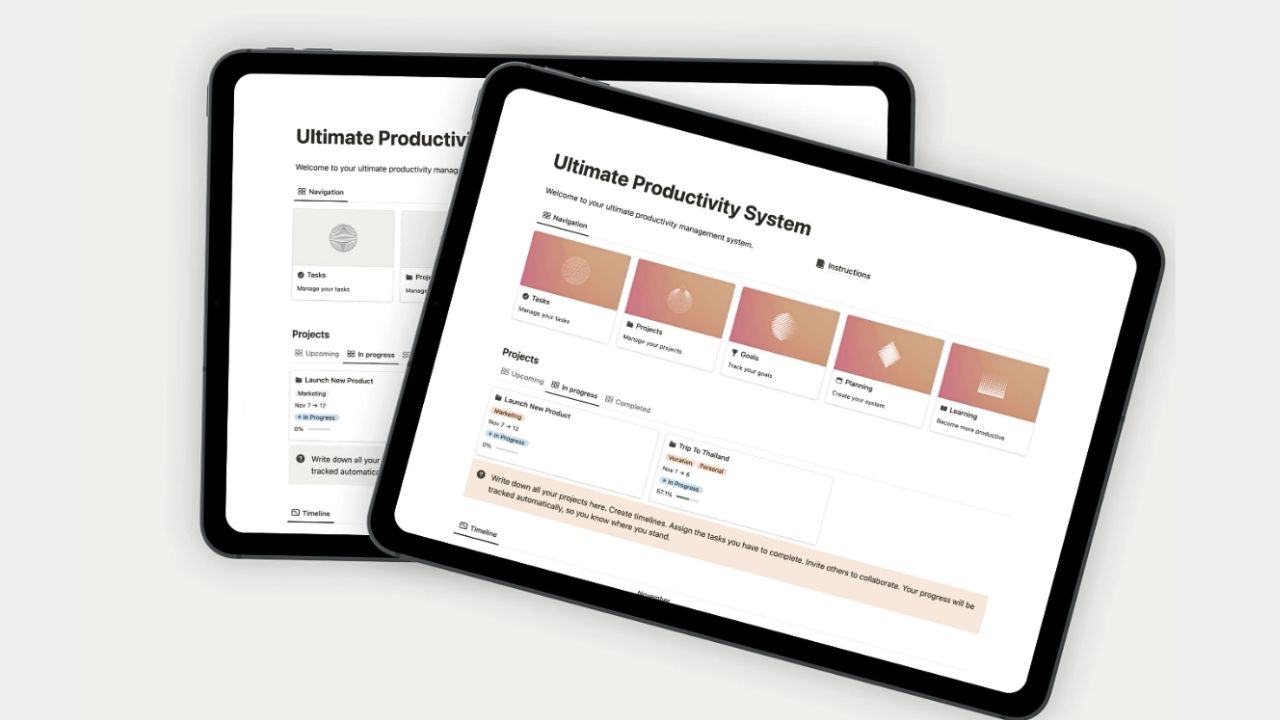 Notionway’s Ultimate Productivity System Paid Notion Productivity Templates