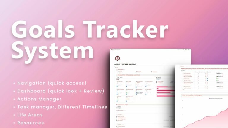 Notion Goal Tracker Template