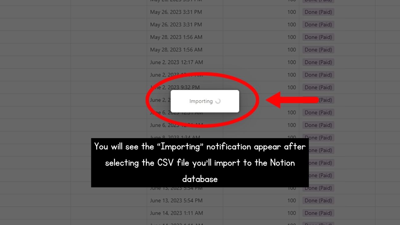 How to Import CSV into a Notion Database Step 3