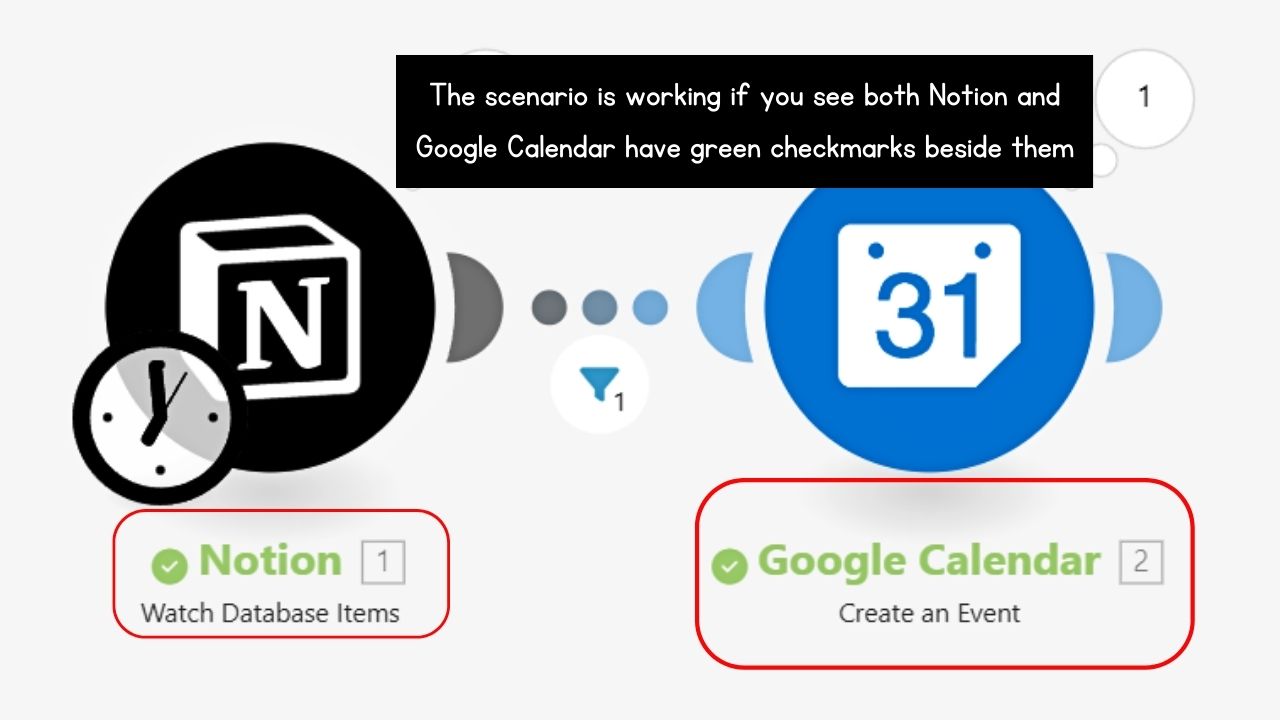 Synchronize Notion with Google Calendar Using Make Step 13
