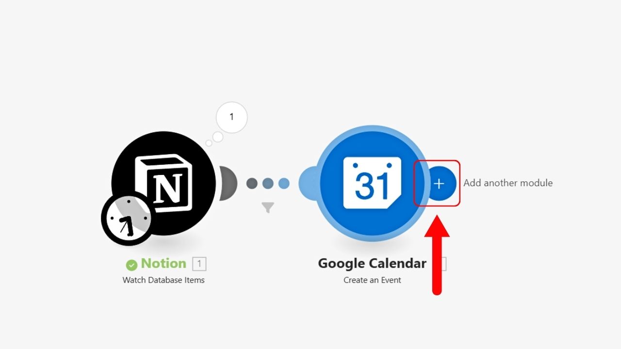 Synchronize Notion with Google Calendar Using Make Step 14