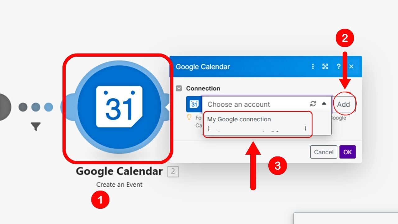 Synchronize Notion with Google Calendar Using Make Step 9