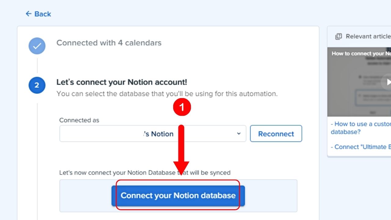 Synchronize Notion with Google Calendar Using Notion Automations Step 4